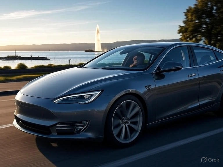 Accompanied driving Switzerland in an electric car